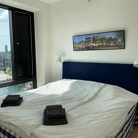 Luksuslejlighed Pa 7 Sal Med Elevator, Vestvendt Altan Og Udsigt Over Havn Og By Kopenhaga