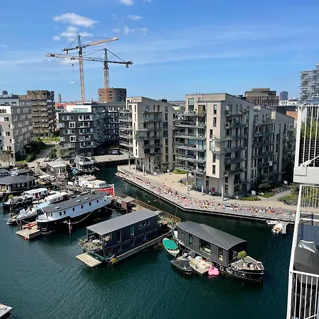 Luksuslejlighed Pa 7 Sal Med Elevator, Vestvendt Altan Og Udsigt Over Havn Og By Apartament