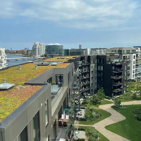 Luksuslejlighed Pa 7 Sal Med Elevator, Vestvendt Altan Og Udsigt Over Havn Og By Apartment Copenhagen