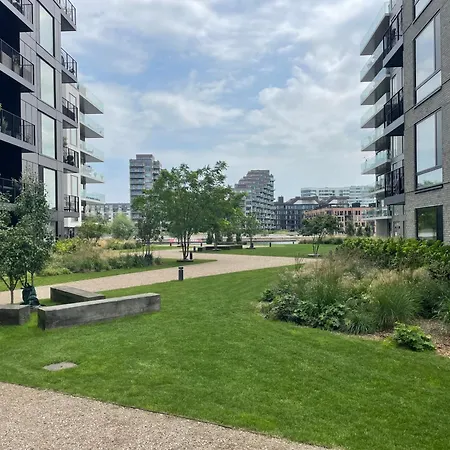 Luksuslejlighed Pa 7 Sal Med Elevator, Vestvendt Altan Og Udsigt Over Havn Og By Copenhagen